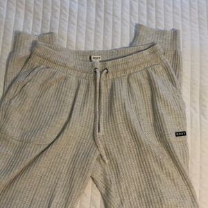 Roxy Gray Ribbed Lounge Pants
